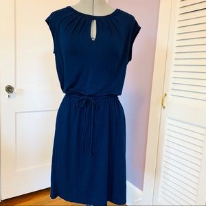 *xs bundle sale* Banana Republic Blue Keyhole Jersey Knit Dress